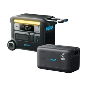 Anker SOLIX F2000 Portable Power Station and Expansion Battery