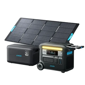 Anker SOLIX F2000 Portable Power Station, Expansion Battery and 400W Solar Panel