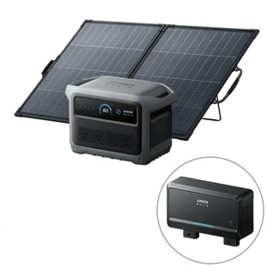 Anker SOLIX C2000 Gen2 Portable Power Station, 200W Solar Panel