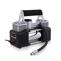 Giantz 12V Portable Air Compressor, Black
