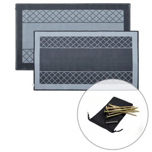 ACM Crisscross Plain Centre Annexe Mat Grey/Black