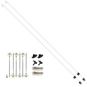 Supex 12V Awning Rope Cradle Pole Pack, White