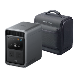 Anker SOLIX S2000 Portable Power Station and Water Resistant Bag Bundle