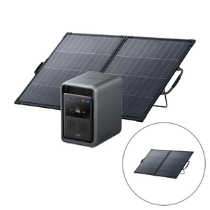 Anker SOLIX S2000 Portable Power Station and 200W Solar Panel Bundle