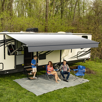 Carefree Altitude 10-21ft (3-6.4m) Silverfade White Rollout Awning with LED Lightbar