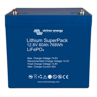 Victron Lithium SuperPack 12.8V/60Ah with M6 threaded insert terminals