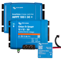 Victron Orion XS 12/12-50A DC-DC Charger Bundle, with SmartSolar MPPT 100/50 & Smart Battery Sense 10m