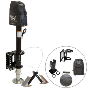 Black Jack Electric Trailer Jack Bundle with Chokka