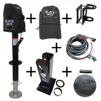 Black Jack Electric Trailer Jack with Clamp & Harness Kit