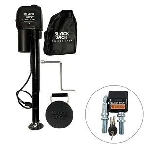 Black Jack MINI Electric Trailer Jack with Jockey Wheel Lock