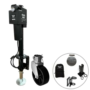 Black Jack MAXI Electric Trailer Jack Bundle with Jockey Wheel
