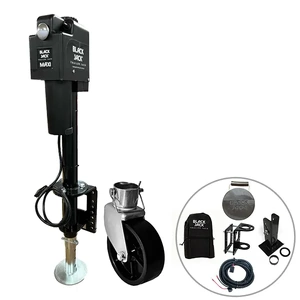 Black Jack MAXI Electric Trailer Jack Bundle with Harness kit & Jockey Wheel