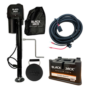 Black Jack MINI Electric Trailer Jack Bundle with Harness kit & Weight Scale