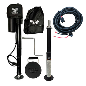 Black Jack MINI Electric Trailer Jack Bundle with Harness kit & Weight Scale