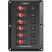 Blue Sea 6 Position Below Deck Circuit Breaker Panel