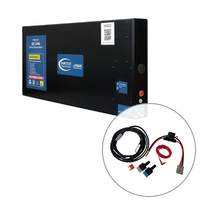 Baintech 12V 110Ah Slim Lithum Battery With Built In 20A Dc-Dc Charger Install Kit