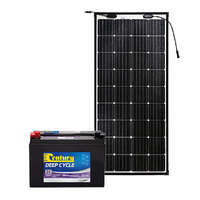 Century 105Ah AGM Deep Cycle Battery Bundle with eArc Flexible Solar Panel