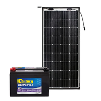 Century 120Ah AGM Deep Cycle Battery Bundle with eArc Flexible Solar Panel