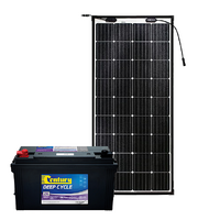 Century 125Ah AGM Deep Cycle Battery Bundle with eArc Flexible Solar Panel