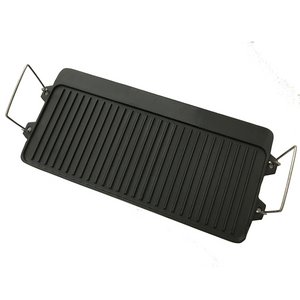 Wildtrack Reversible Cast Iron Griddle for 2 Burner Stove