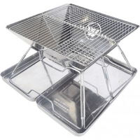 Wildtrak Frontier 360 Stainless Steel Foldable BBQ Firepit