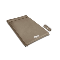 Weisshorn Double Self Inflating Mattress, Thick Coffee