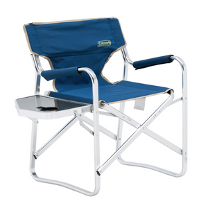 Coleman Directors Blue Flat Fold Chair