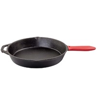 Charmate 30cm Round Cast Iron Skillet with Silicone Handle