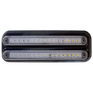 Supex Slimline Combination Rear Lamps, Small Stop/Tail/Indicator/Reverse with Black Base