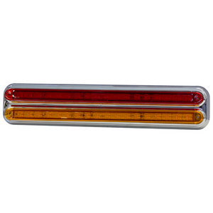 Supex Slimline Combination Rear Lamp, Stop/Tail/Indicator with Chrome Base