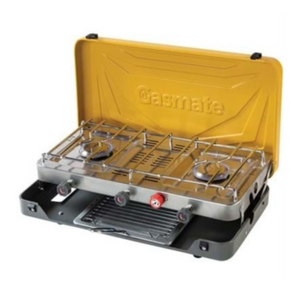 Gasmate 2 Burner Folding Stove with Grill