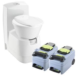 Dometic CTS 4110 Ceramic Cassette Toilet with extra Spare Cassette