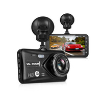 UL-TECH Black 4" 1080P Dual Camera Dash Camera