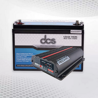 DCS 12V 110Ah Lithium Battery Bundle with Redarc BCDC1250D Battery Charger