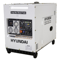 Hyundai DHY8700SE-LRS 8kVA AVR Diesel Portable Generator with 2 Wire Remote Start & 25 Litre Long Range Tank