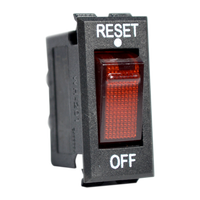 Enerdrive 12V/24V 16A DC Switch Breaker, Red