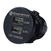 Enerdrive LED 4.8A USB Socket OLED Style