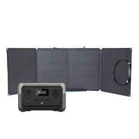 EcoFlow River 2 Portable Power Station (21Ah@12V) Bundle with 110W Monocrystalline Folding Solar Panel