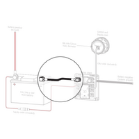 Enerdrive ePRO Plus to Battery 50-95mm2 Negative Cable Kit with Lugs