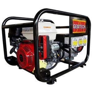 Gentech Honda 8kVA Petrol Portable Generator with RCD Outlets, Electric Start
