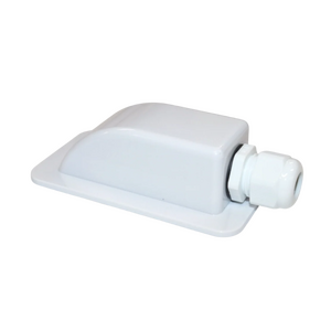 Cable Entry Cover - 1 Gland White with 2 Cable Grommet Lightweight ABS