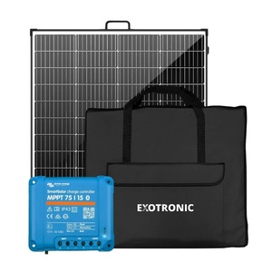Exotronic 200W 12V Portable Folding Solar Panel with Victron SmartSolar MPPT 75/15 Charge Controller
