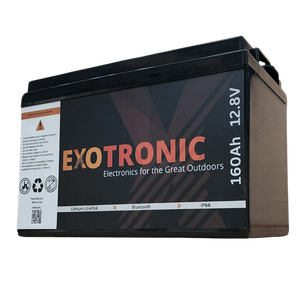 Exotronic 12V 160Ah Compact Smart Bluetooth Lithium Battery