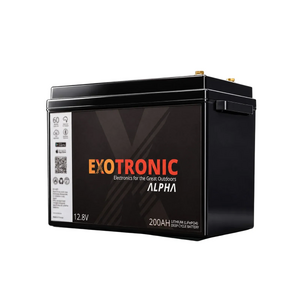 Exotronic 12V 200Ah Alpha IP67 Smart Bluetooth Lithium Battery