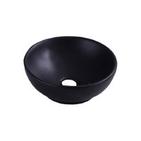 NCE 280mm Black Ceramic Round Basin