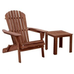 Gardeon Wooden Camping Table and Chairs Set