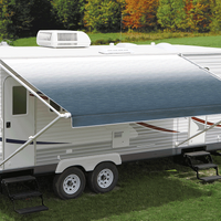 Carefree Fiesta 10-18ft (3-5.49m) Blue Shale Fade Rollout Awning (No Arms)