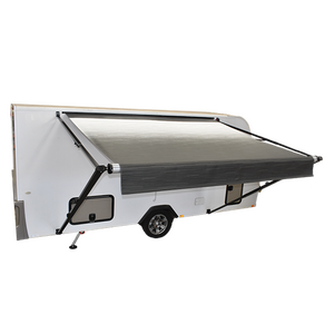 Carefree Triple Black Shale Fade Rollout Awning with Black Springs (No Arms)