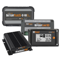 BMPRO Full Lithium Upgrade Bundle with BatteryPlus-II-HA 35A BMS, MiniBoostPro 30A DC-DC Charger & RV View 2 Battery Monitor