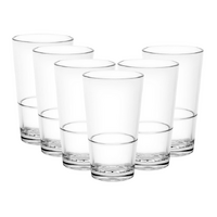 D-Still 285ml Unbreakable Beer Glass, Set of 6